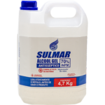 ÁLCOOL GEL 70° INPM ANTISSÉPTICO 4,7KG DESINFETANTE Caixa com 4 un