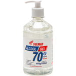 ÁLCOOL GEL 70° INPM ANTISSÉPTICO 440G PUMP Caixa com 12 un